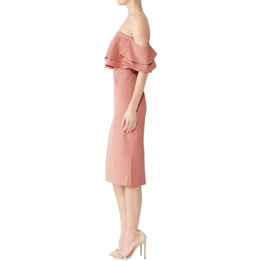 Keepsake Cold Shoulder Ruffle Dress Small - Picture 9 of 9